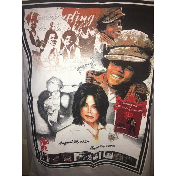 Michael Jackson T-Shirt Tribute to the "KING OF POP" 1958 / 2009 Remembere Sz M - Picture 2 of 7